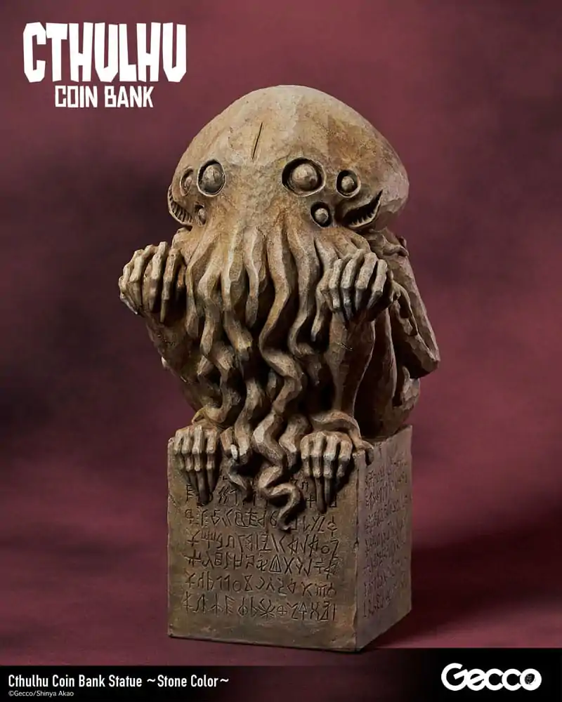 H.P. Lovecraft Cthulhu Mythos Coin Bank Statue Cthulhu (Stone Color) 24 cm / Statuetka Skarbonka zdjęcie produktu