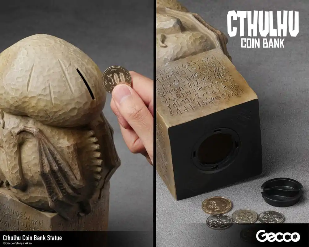 H.P. Lovecraft Cthulhu Mythos Coin Bank Statue Cthulhu (Stone Color) 24 cm / Statuetka Skarbonka zdjęcie produktu