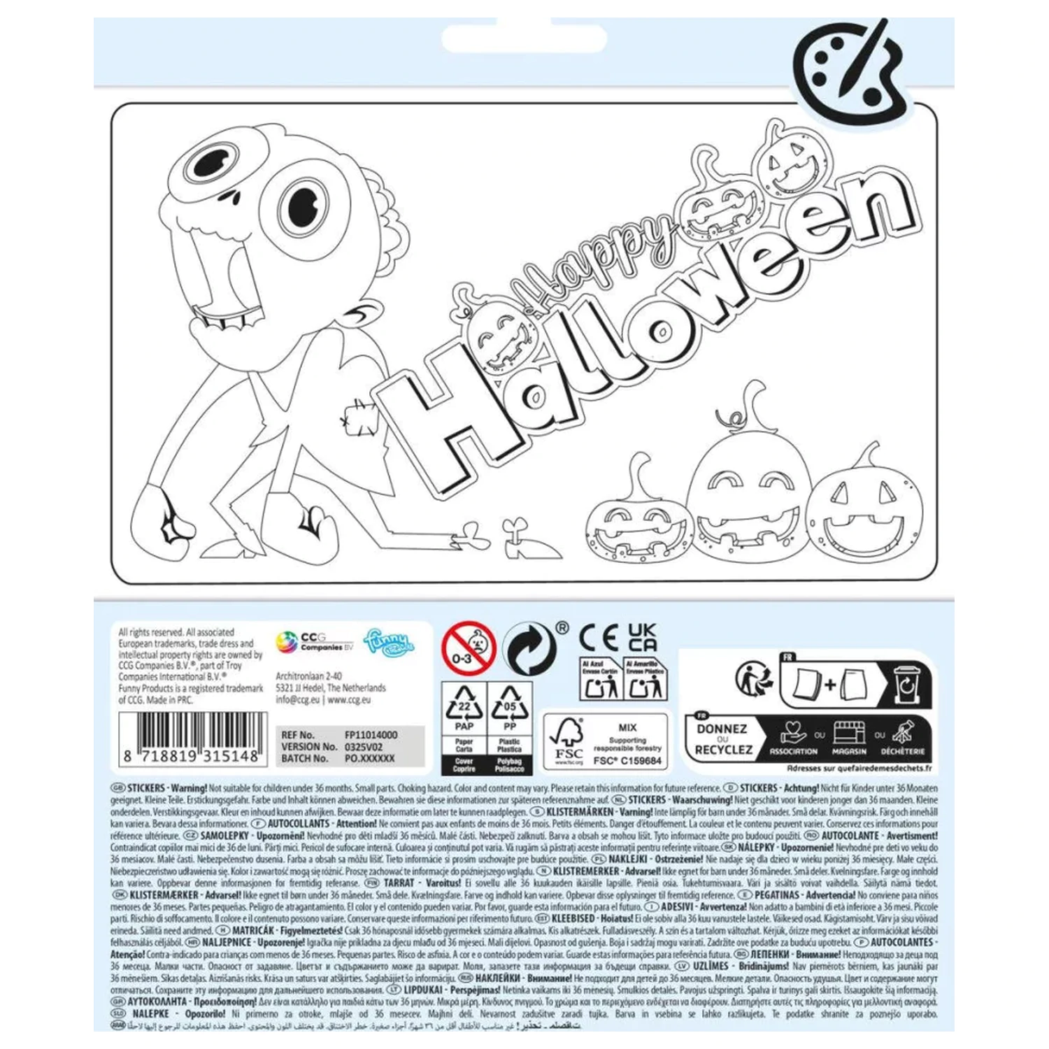 Halloween Monsters naklejka zdjęcie produktu