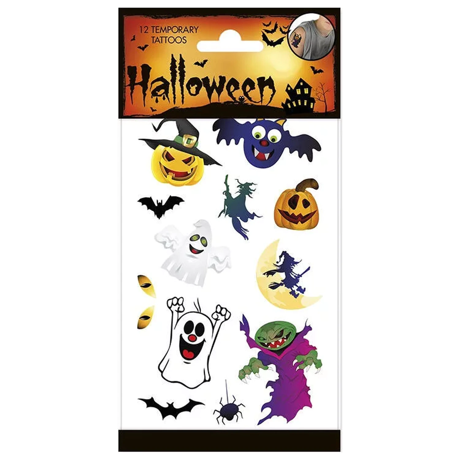 Halloween Scary Tatuaże 12 szt. zdjęcie produktu