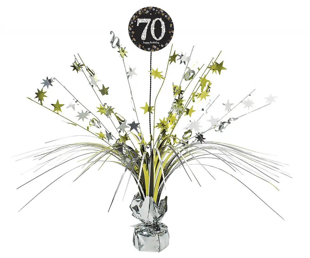 Happy Birthday Gold 70 dekoracja stołu 18 cali zdjęcie produktu