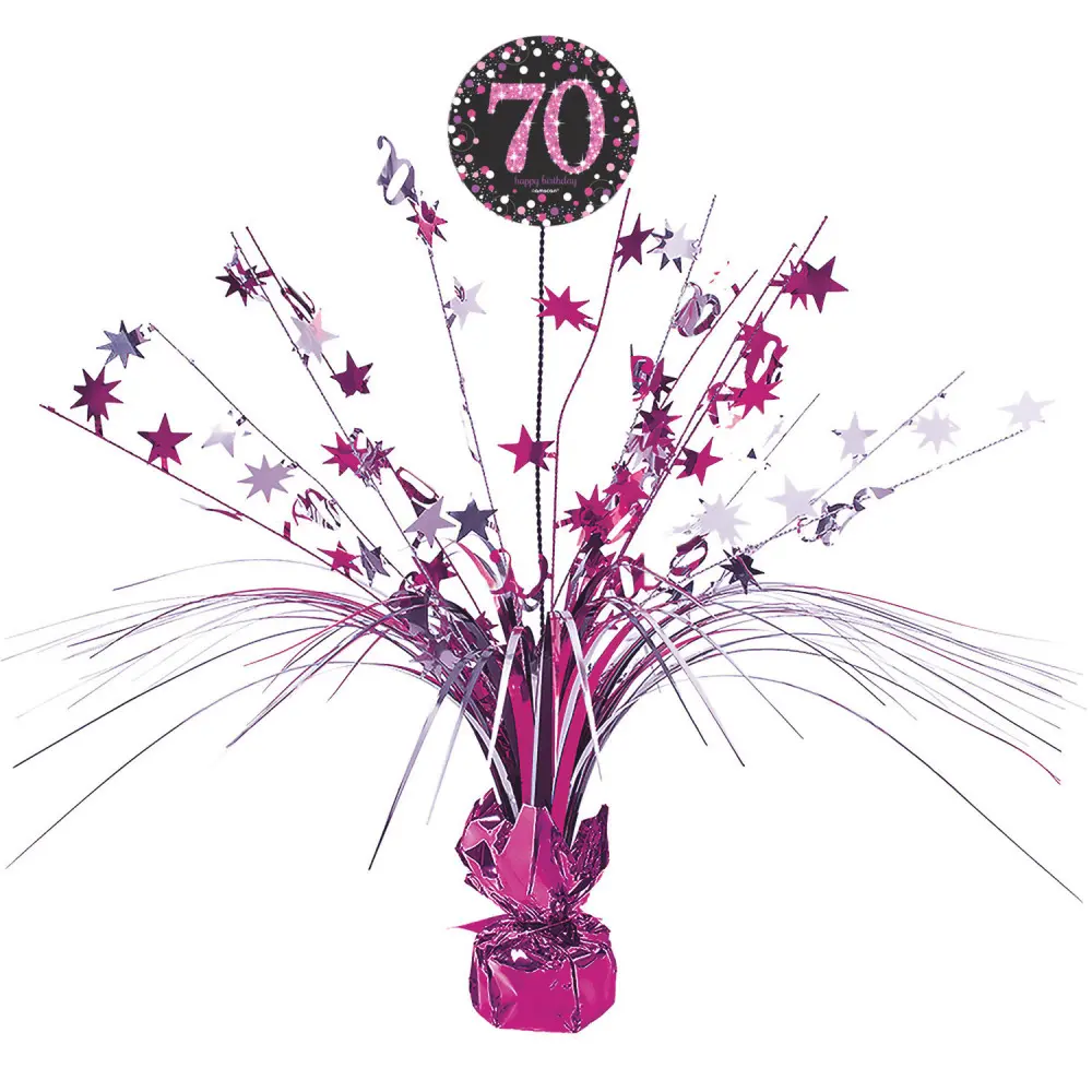 Happy Birthday Różowy 70 Centralna dekoracja 18 cali zdjęcie produktu
