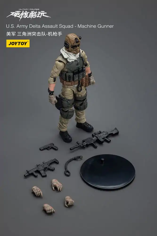 Figurka Akcji Hardcore Coldplay 1/18 U.S. Army Delta Assault Squad Machine Gunner 11 cm zdjęcie produktu