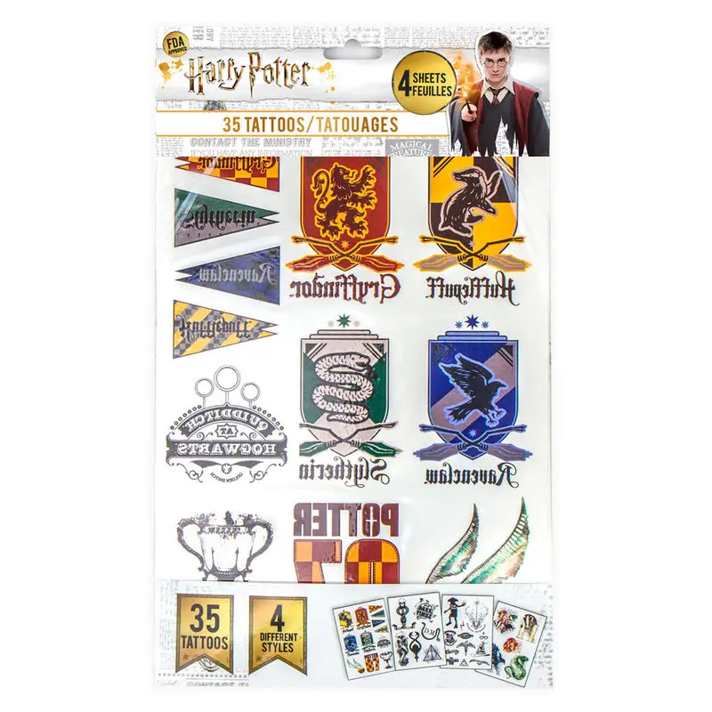 Harry Potter Zestaw Tatuaży Tymczasowych zdjęcie produktu