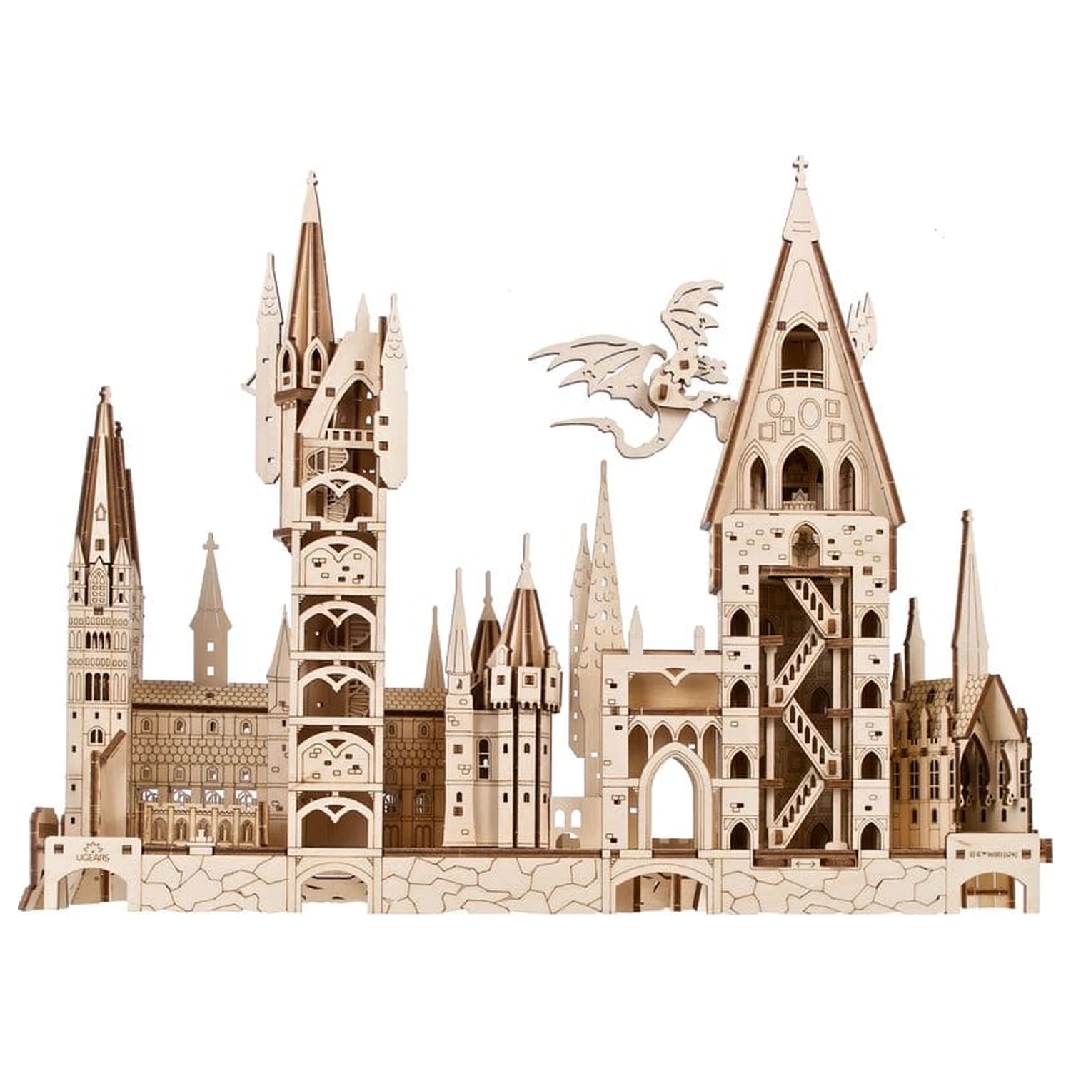 Harry Potter Drewniane puzzle 3D Zamek Hogwart zdjęcie produktu