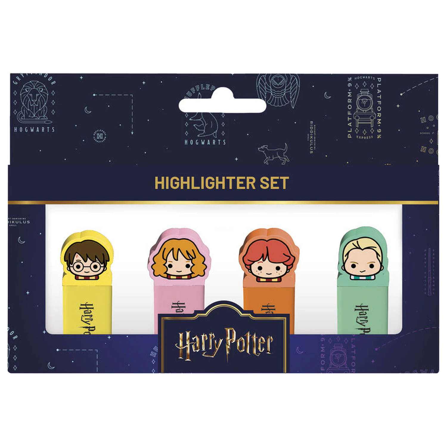 Harry Potter zestaw 4 zakreślaczy z nakładką zdjęcie produktu