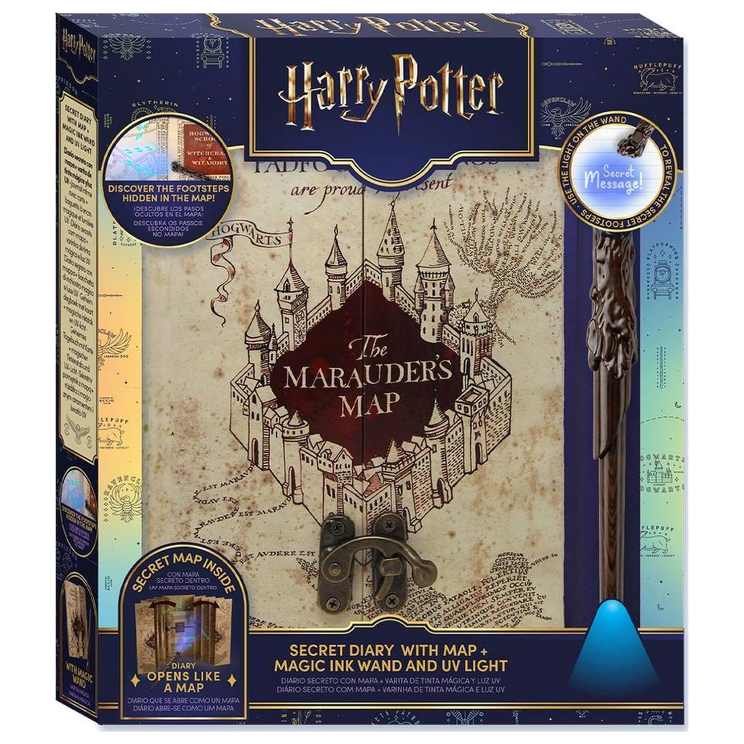 Harry Potter A5 zeszyt z tajną mapą i długopisem różdżką magicznym zdjęcie produktu
