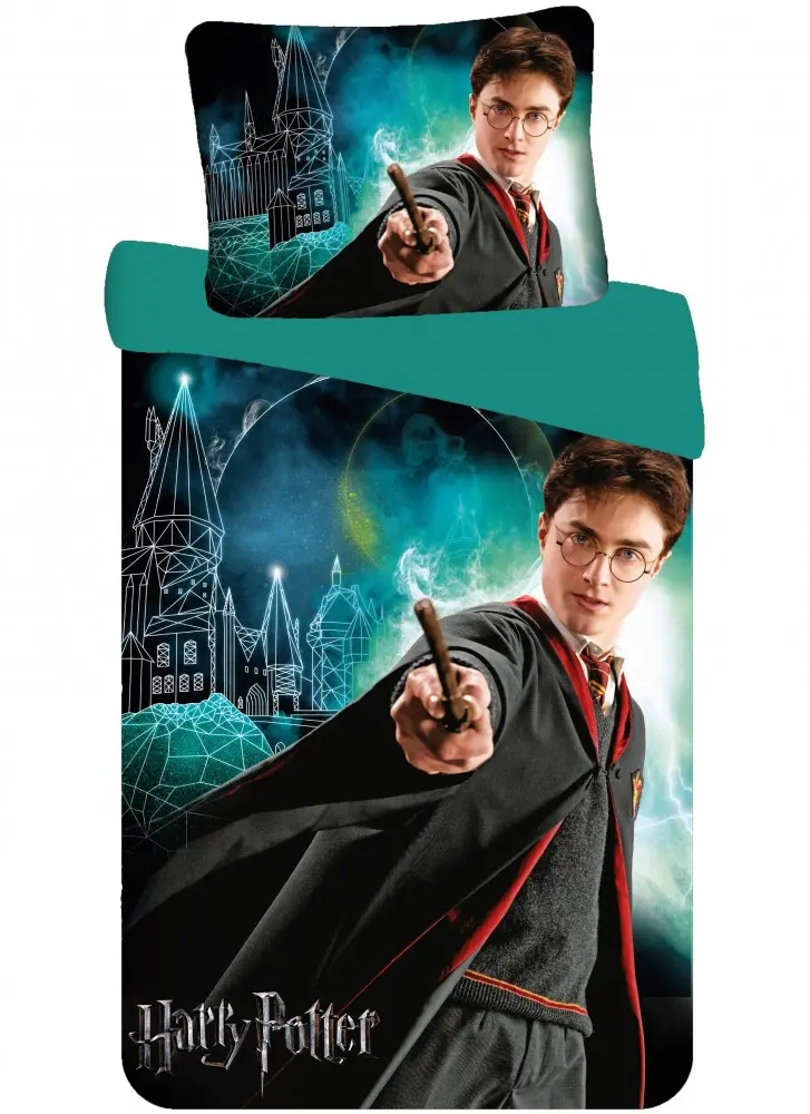 Harry Potter Poszewka na kołdrę 140x200cm, Poszewka na poduszkę 70x90cm zdjęcie produktu