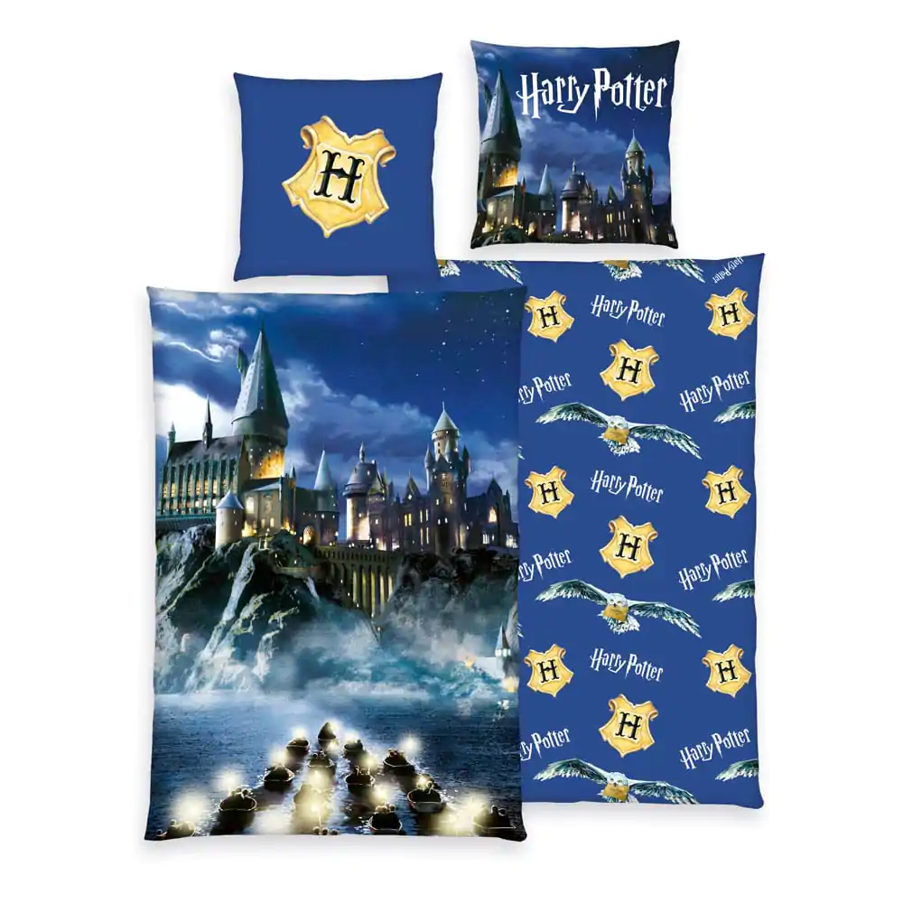 Komplet pościeli Harry Potter Blue 135 x 200 cm / 80 x 80 cm zdjęcie produktu