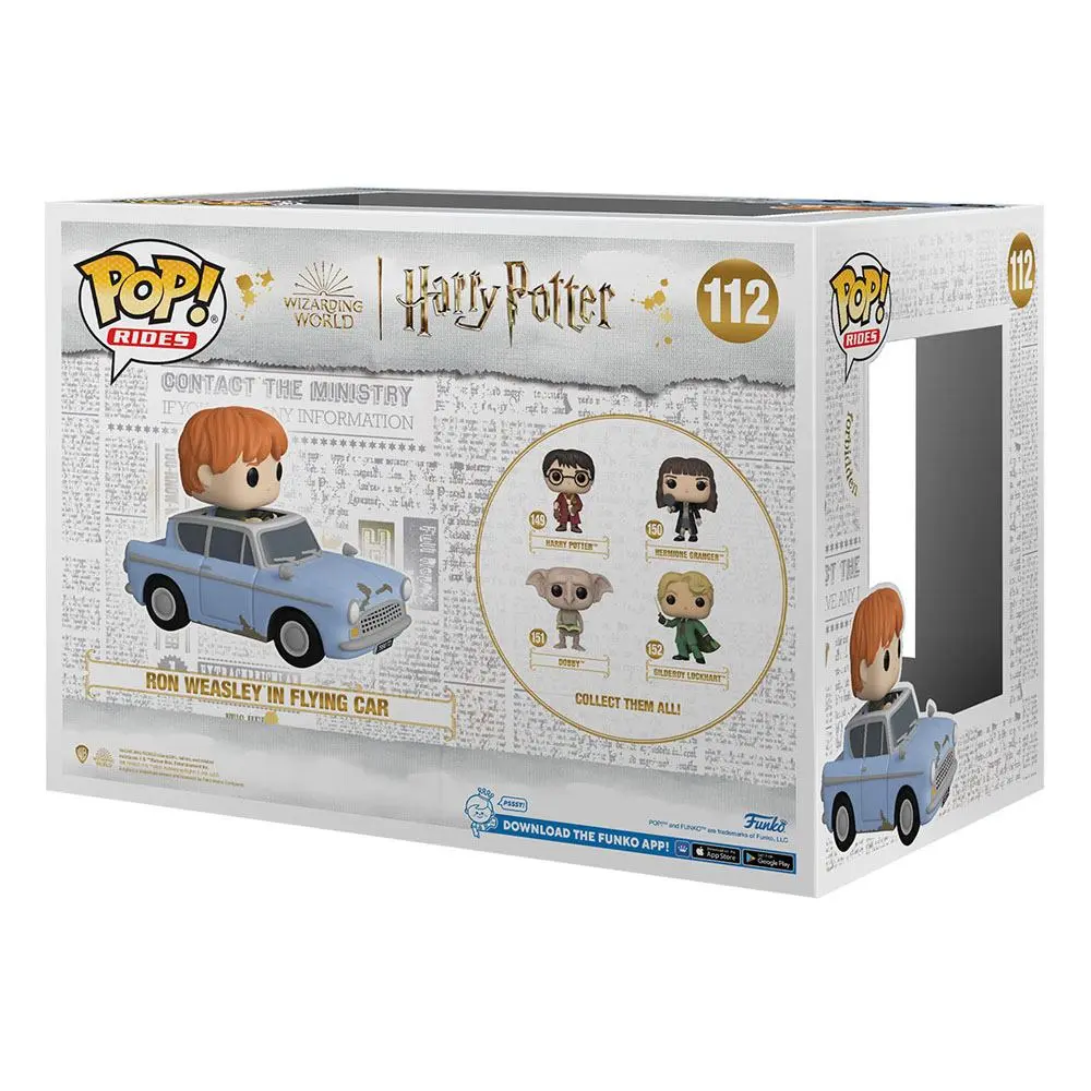 Harry Potter - Komnata Tajemnic Rocznicowy POP! Rides Figurka Vinyl Ron z Samochodem 15 cm zdjęcie produktu