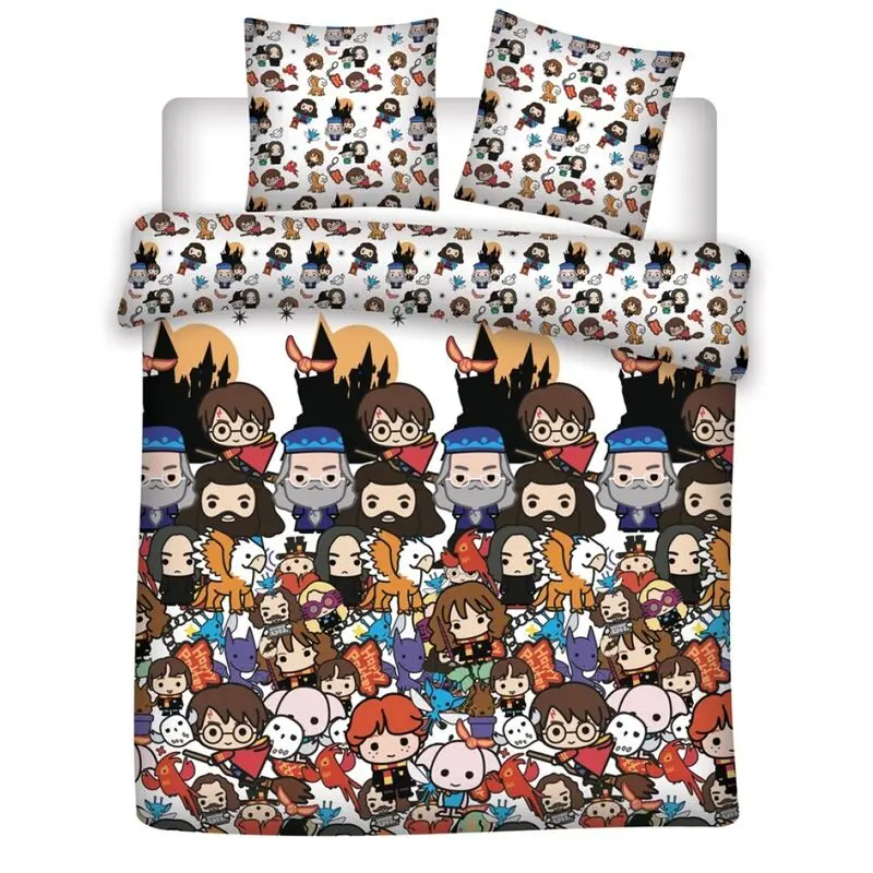Harry Potter Chibi poszwa na kołdrę z mikrofibry na łóżko 135 cm zdjęcie produktu