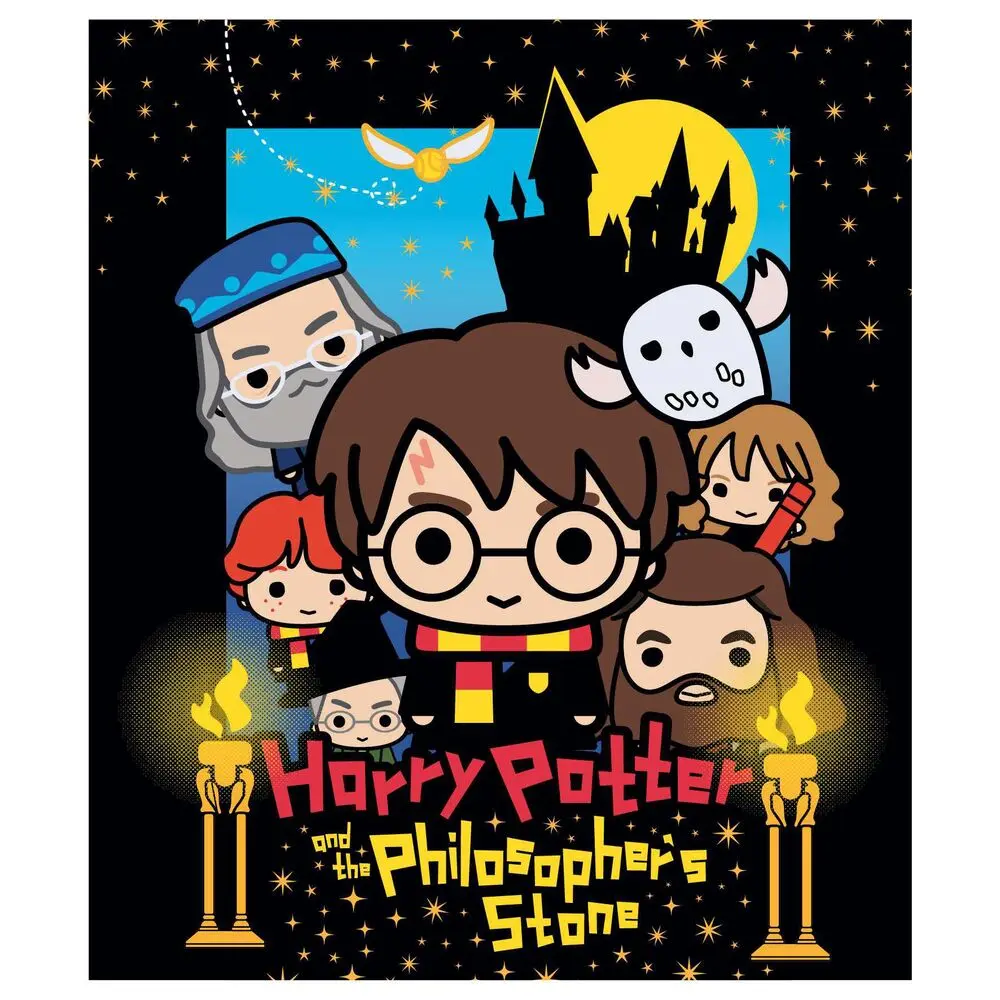 Kocyk premium Harry Potter Chibi koralowy zdjęcie produktu