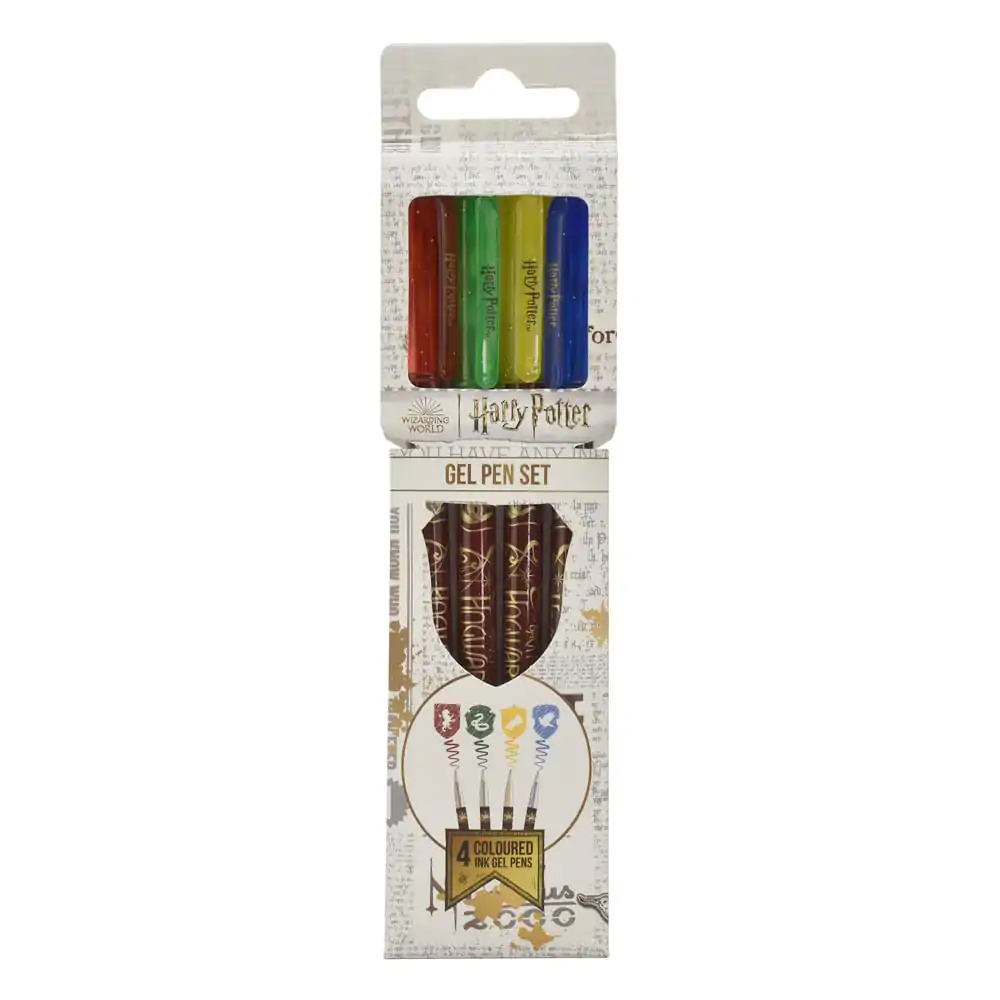 Harry Potter Długopisy Żelowe 4-Pack Colourful Crest zdjęcie produktu