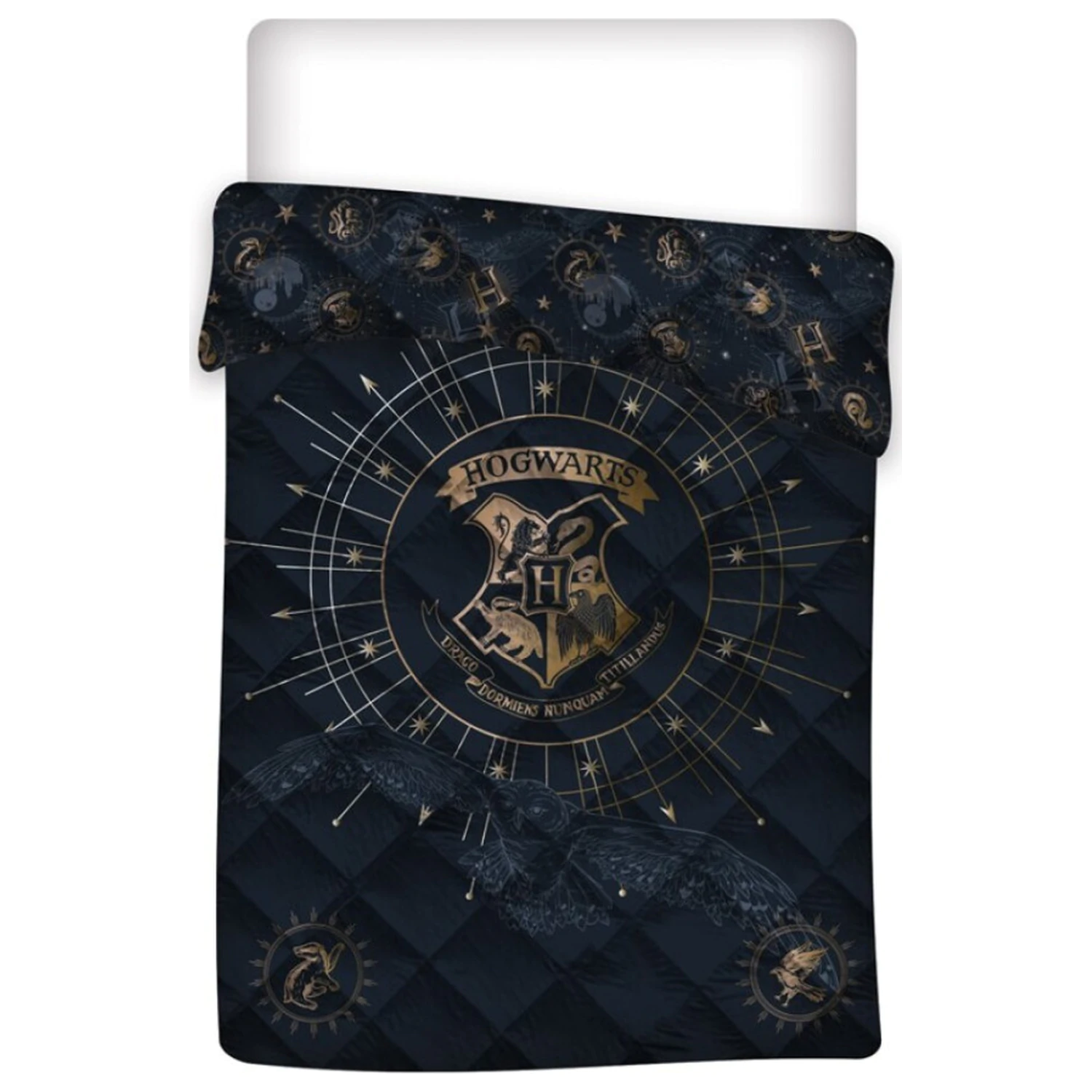 Harry Potter Compass Pikowana narzuta, poszwa na kołdrę 140x200cm zdjęcie produktu
