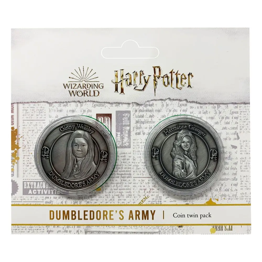 Zestaw 2 pamiątkowych monet Harry Potter Dumbledore's Army: Hermione & Ginny Limited Edition zdjęcie produktu