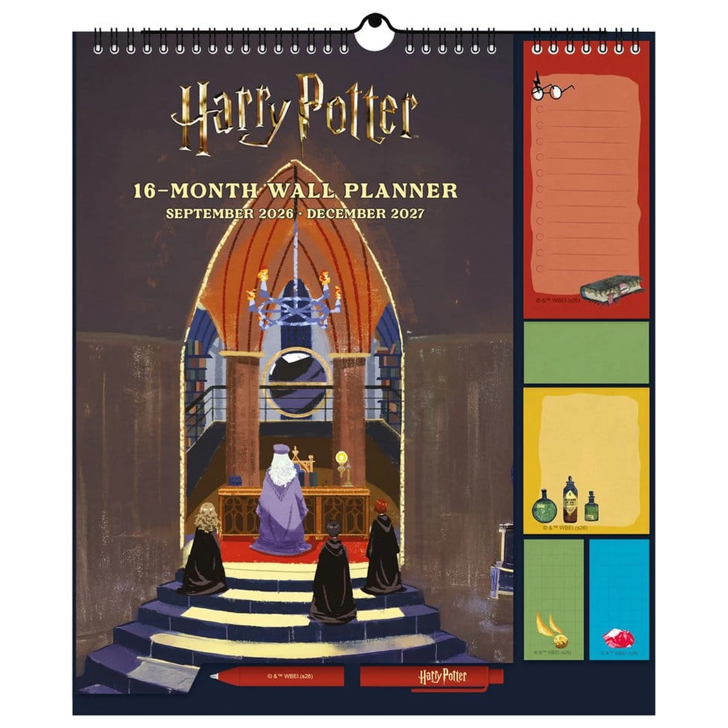 Harry Potter Planer ścienny 2026/27 30 x 34 cm zdjęcie produktu