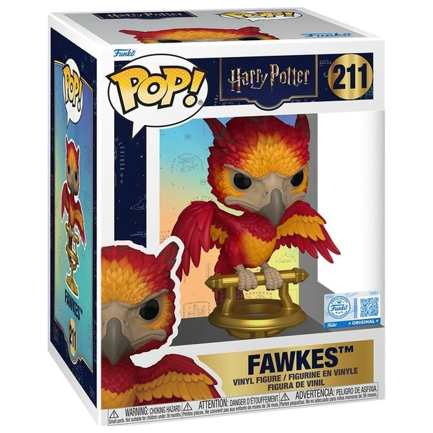 Figurka Harry Potter Funko POP Fawkes na żerdzi zdjęcie produktu
