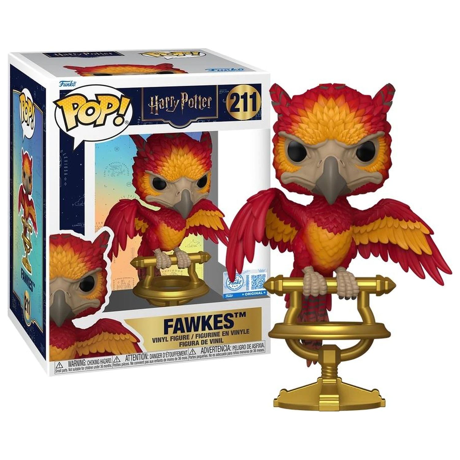Figurka Harry Potter Funko POP Fawkes na żerdzi zdjęcie produktu