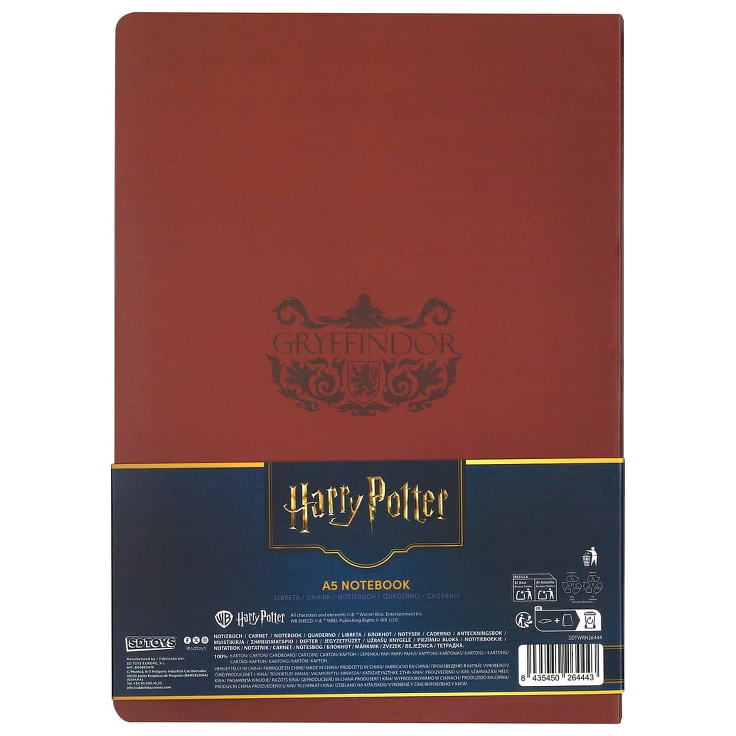 Harry Potter Zeszyt w miękkiej oprawie Gryffindor 21 cm zdjęcie produktu