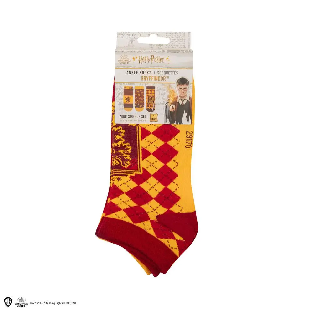 Harry Potter Skarpetki do kostki 3-Pack Gryffindor zdjęcie produktu