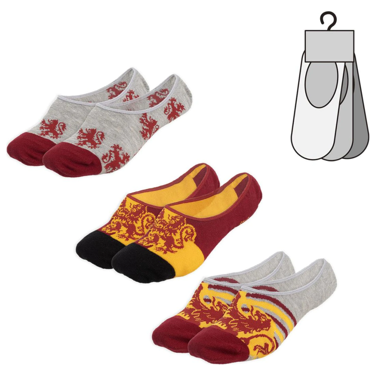 Harry Potter Gryffindor Adult Secret Skarpetki Pack 41/46 zdjęcie produktu