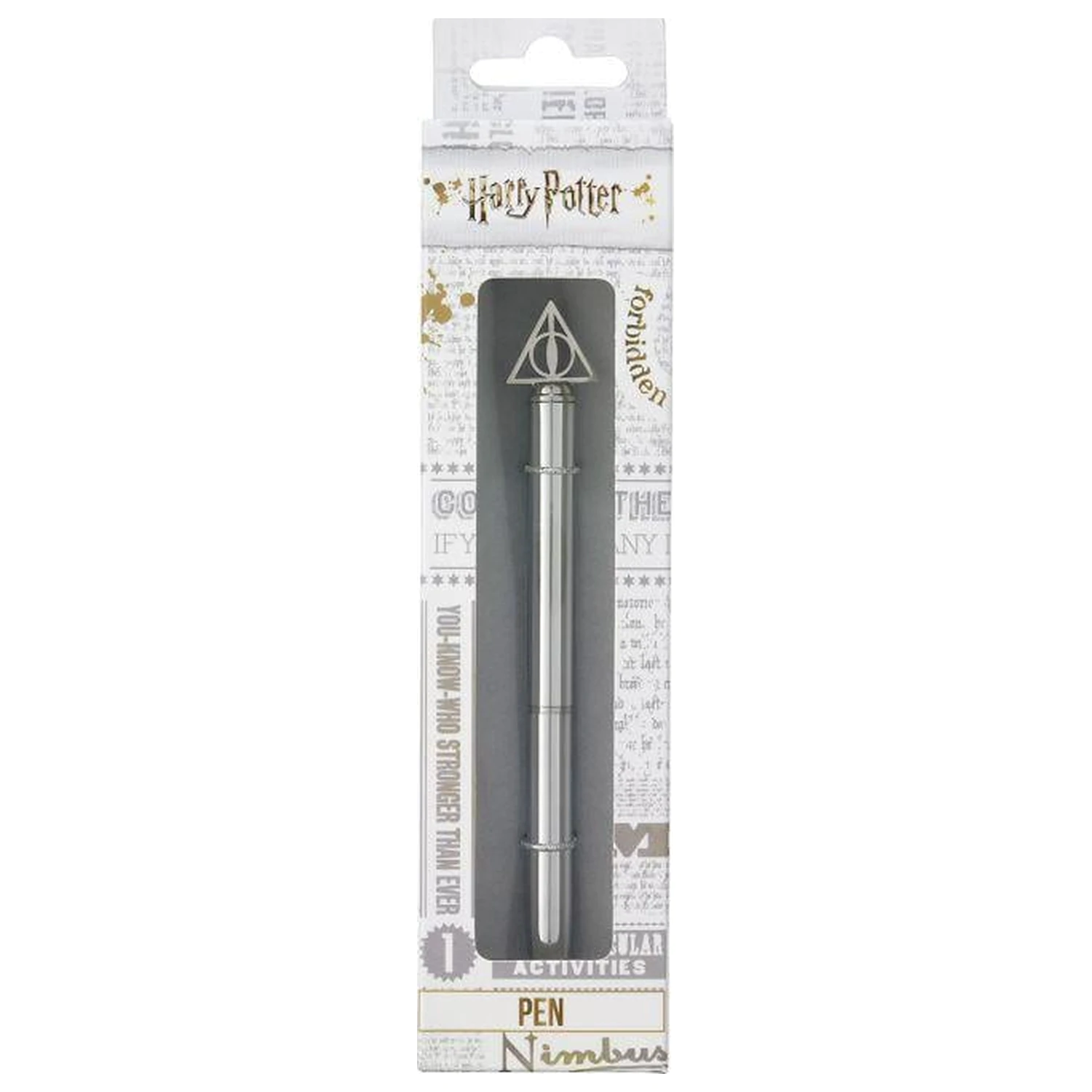 Metalowy długopis Harry Potter z zawieszką 3D Deathly Hallows zdjęcie produktu