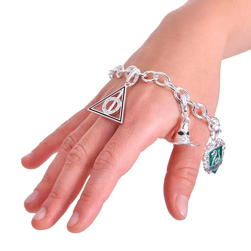 Bransoletka Harry Potter Charm Lumos Insygnia Śmierci zdjęcie produktu
