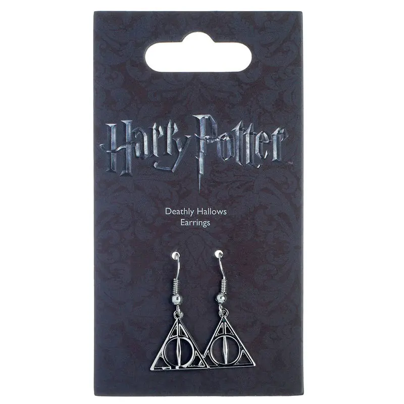 Kolczyki Harry Potter Deathly Hallows (posrebrzane) zdjęcie produktu