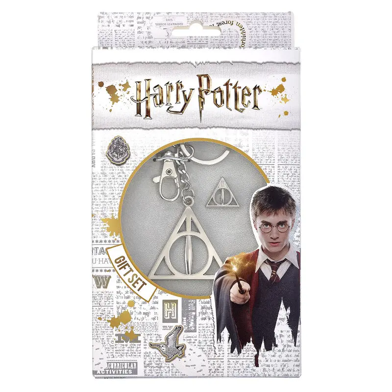 Harry Potter Deathly Hallows zestaw breloczka i przypinki zdjęcie produktu