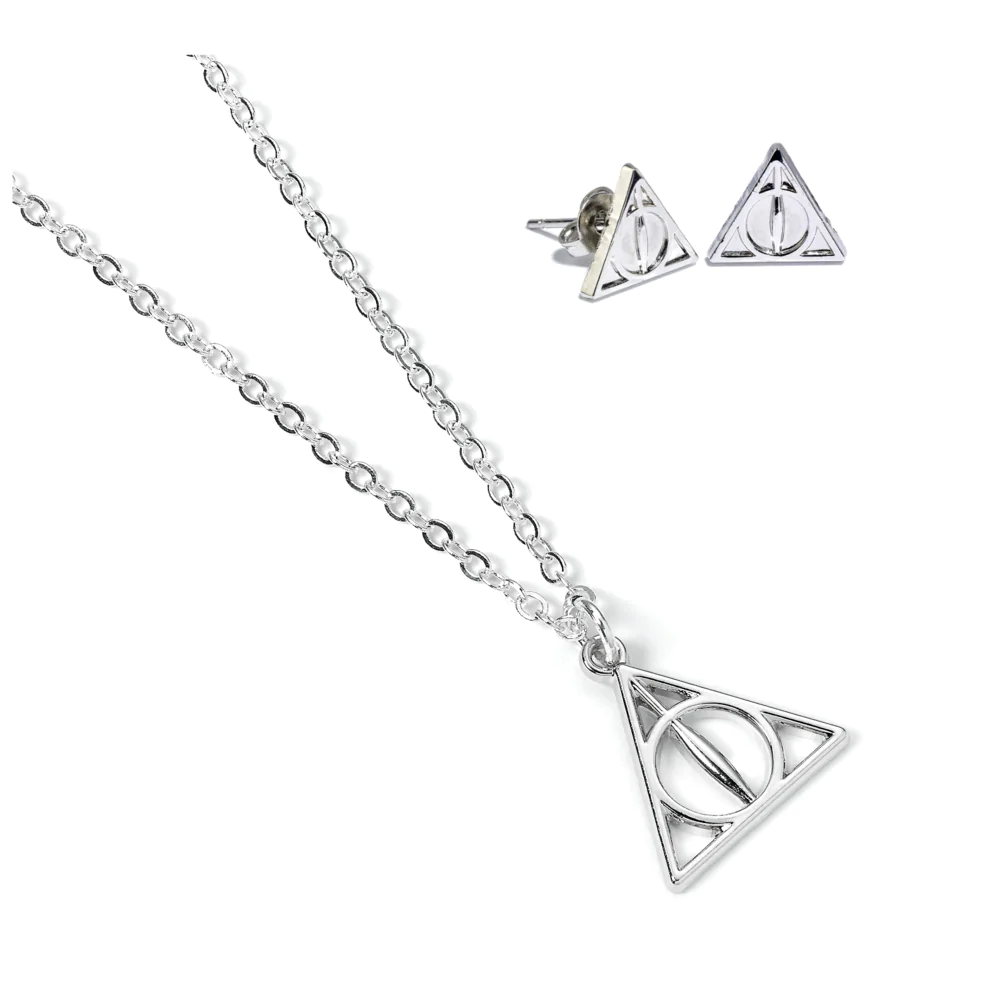Harry Potter Insygnia Śmierci necklace and earrings set zdjęcie produktu