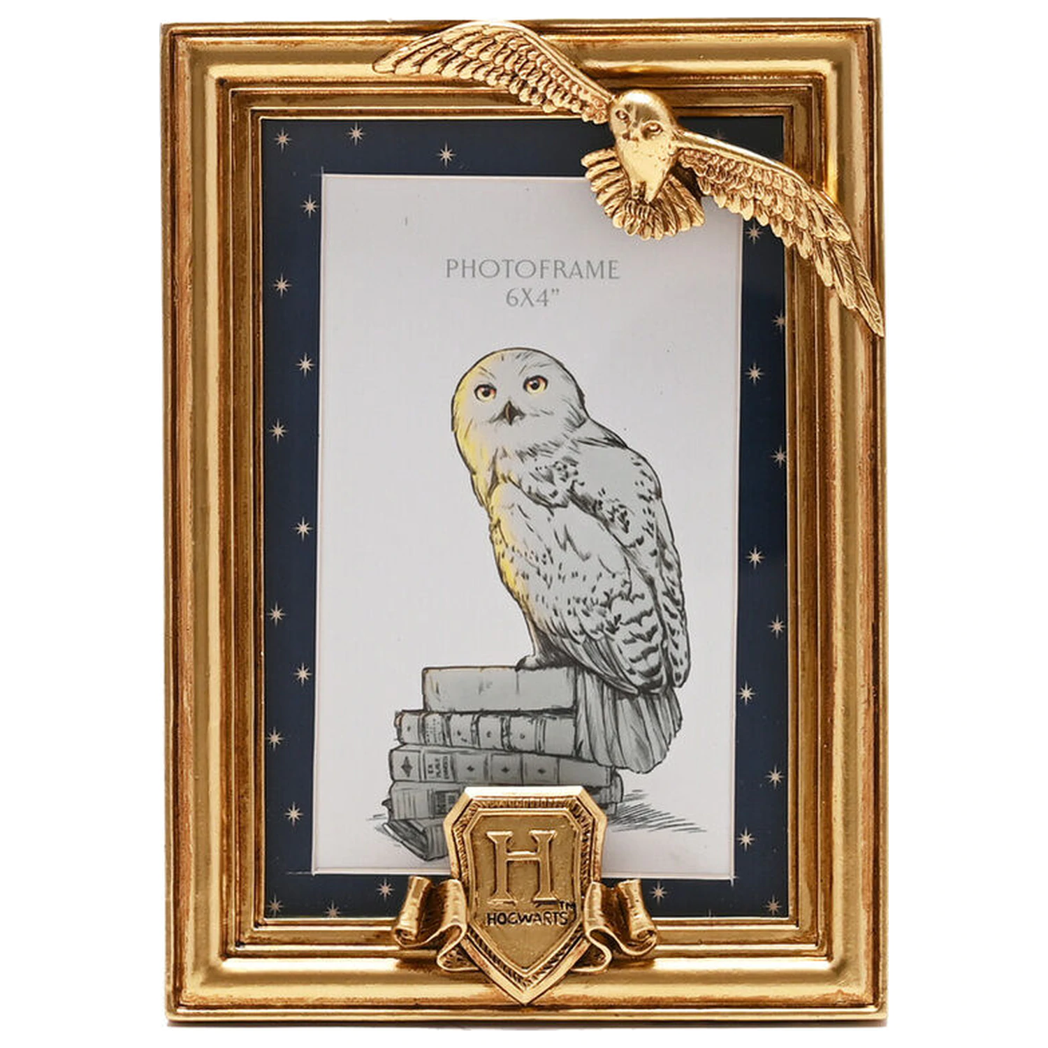 Harry Potter Hedwig złota ramka na zdjęcia zdjęcie produktu