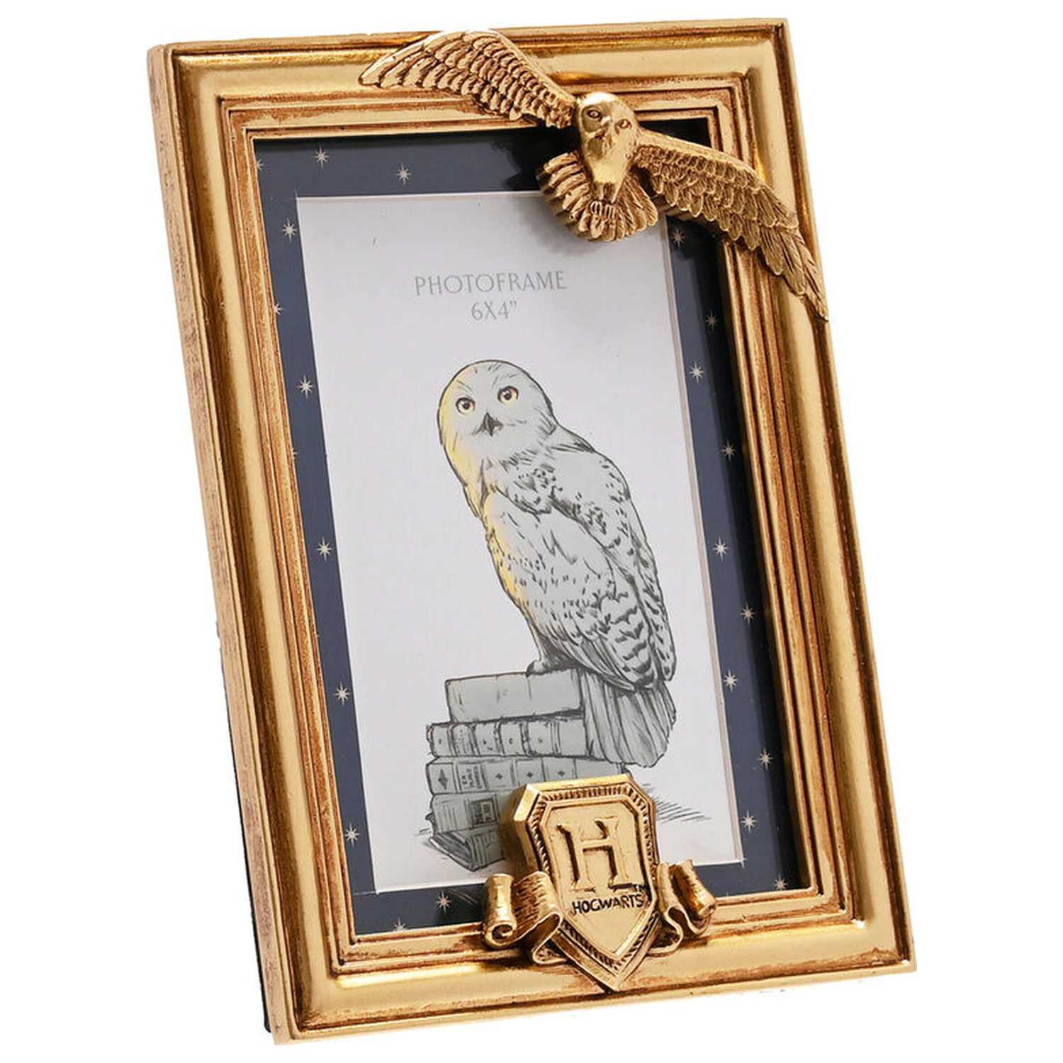 Harry Potter Hedwig złota ramka na zdjęcia zdjęcie produktu
