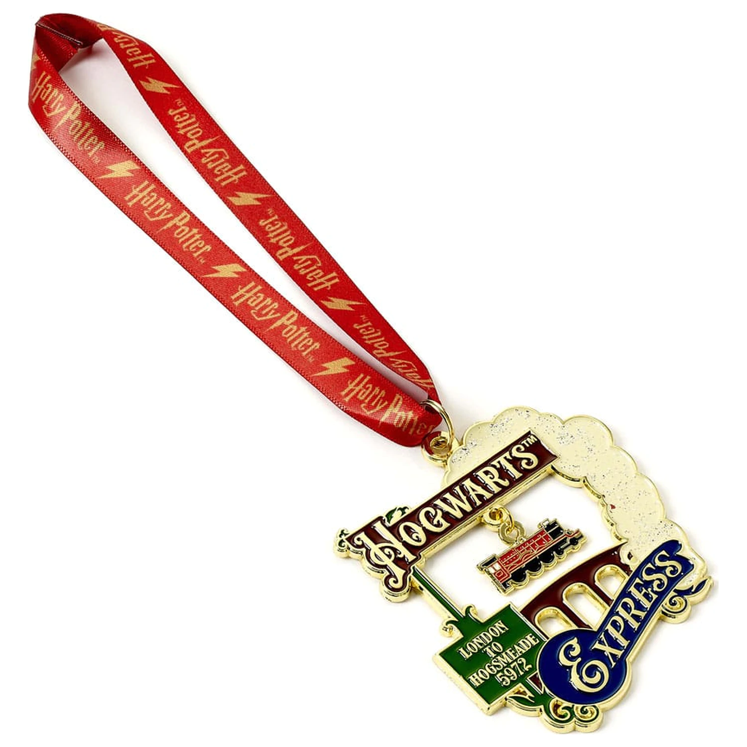 Ozdoba choinkowa Harry Potter Ekspres Hogwart (Złoty Odcień) zdjęcie produktu