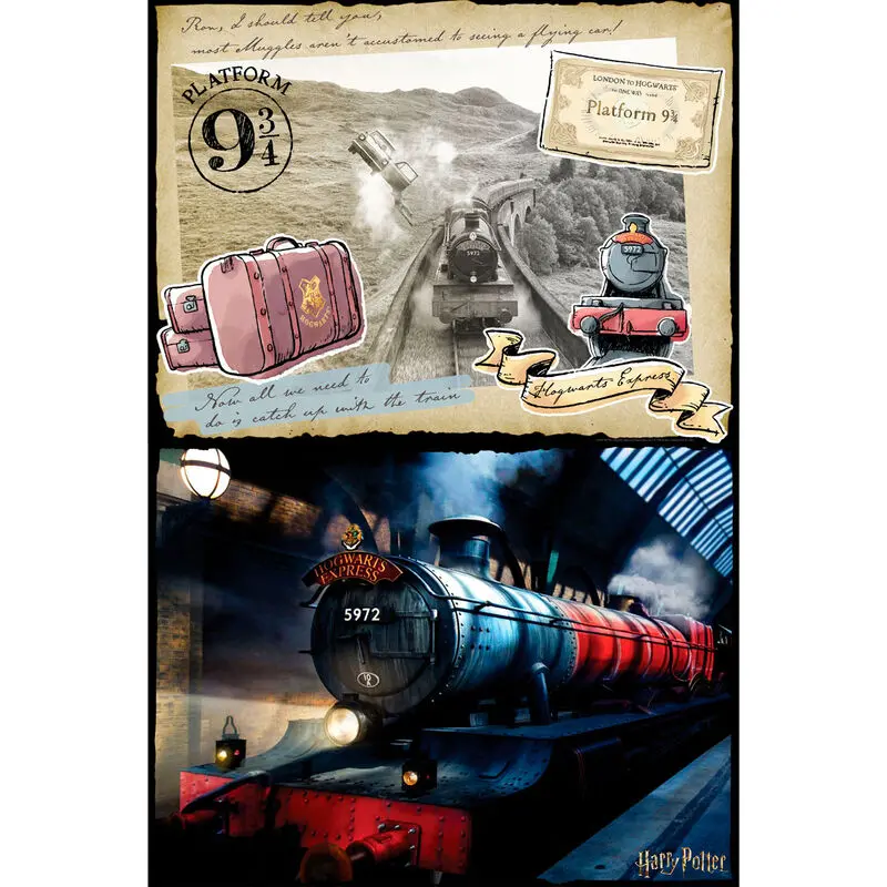 Puzzle zdrapka Harry Potter Hogwarts Express 500 elementów zdjęcie produktu