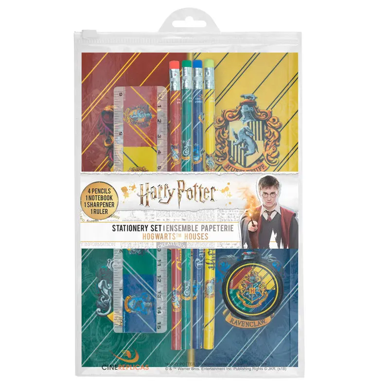 Harry Potter 6-częściowy Zestaw Artykułów Papierniczych Domy Hogwartu zdjęcie produktu