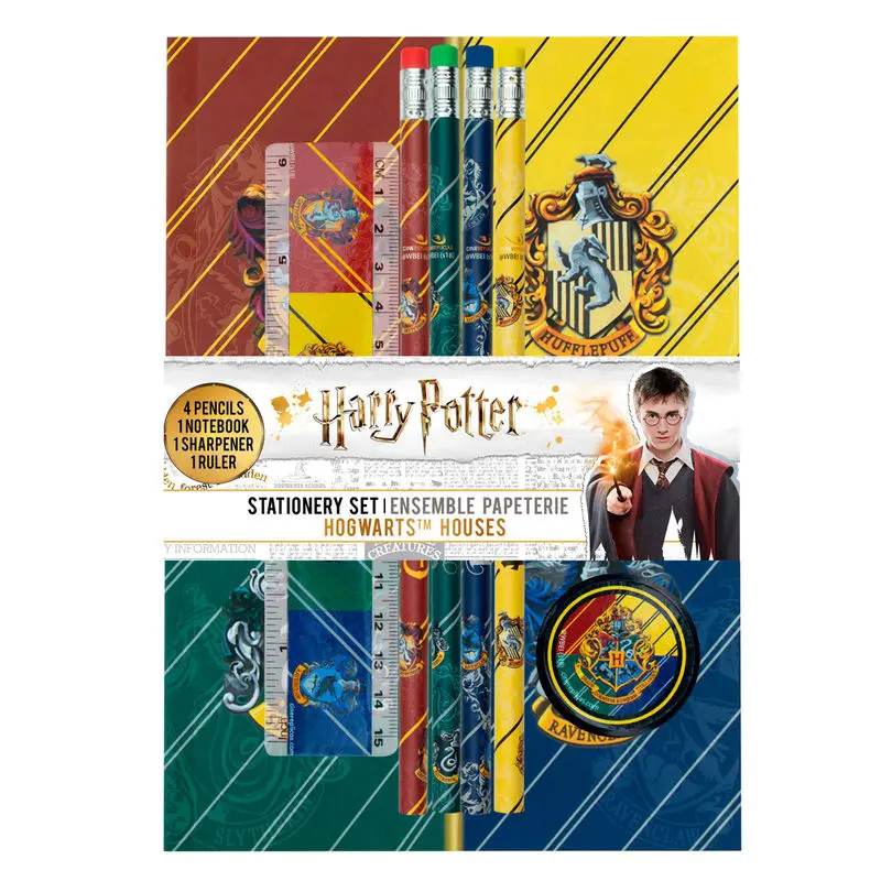 Harry Potter 6-częściowy Zestaw Artykułów Papierniczych Domy Hogwartu zdjęcie produktu