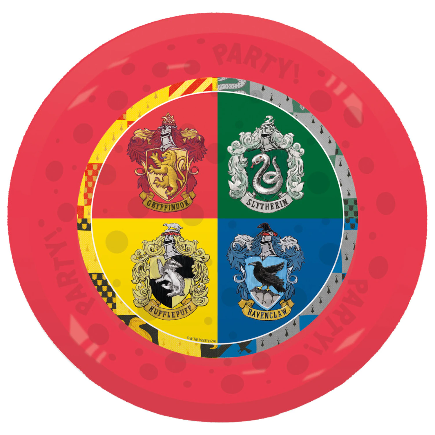 Harry Potter Hogwarts Houses mikropremium płaski talerz plastikowy, 4-częściowy zestaw, 21 cm zdjęcie produktu
