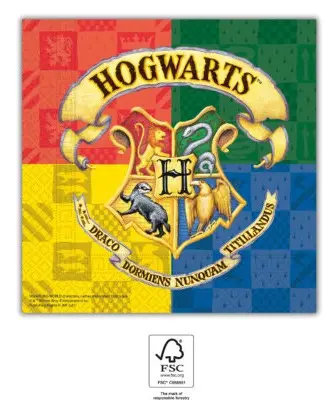 Harry Potter Hogwarts Houses serwetki 20 sztuk 33*33 cm FSC zdjęcie produktu