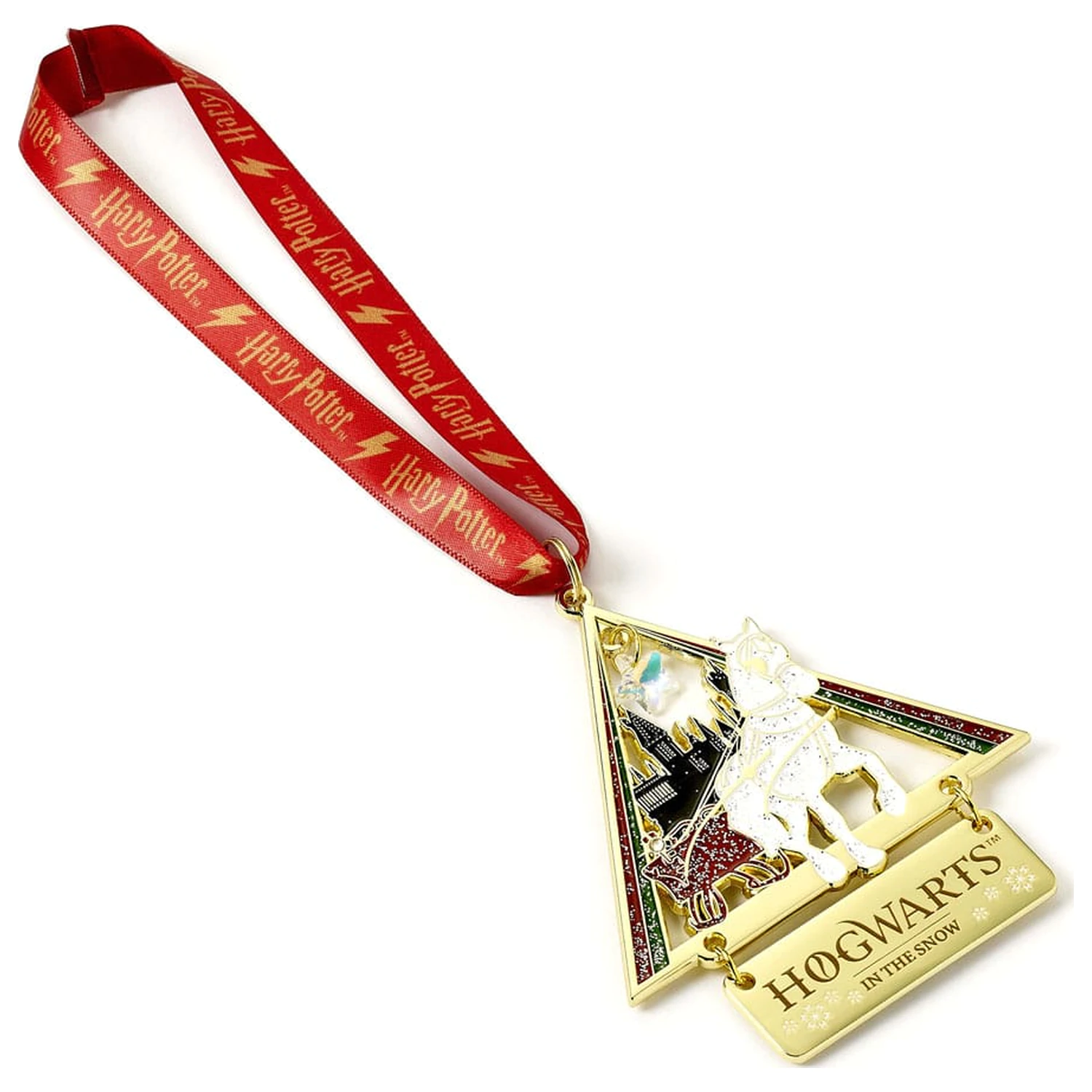 Ozdoba choinkowa Harry Potter Hogwarts in the Snow (złoty odcień) zdjęcie produktu