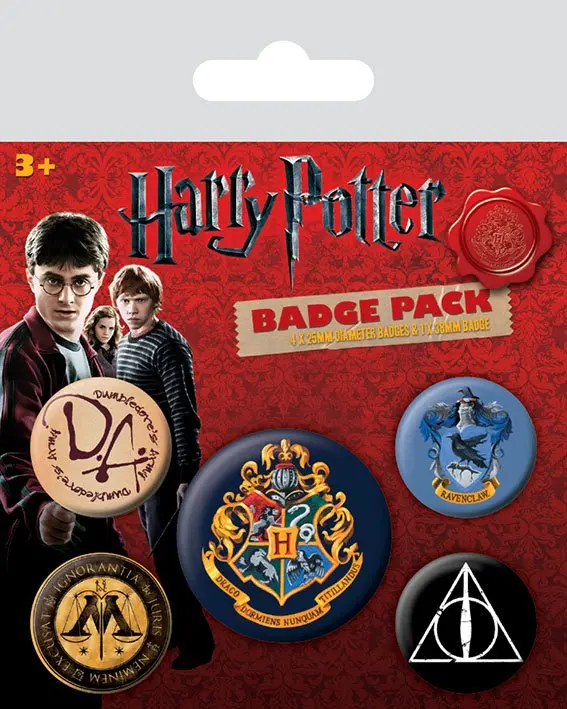 Harry Potter Przypinki na agrafkę 5-Pack Hogwarts zdjęcie produktu