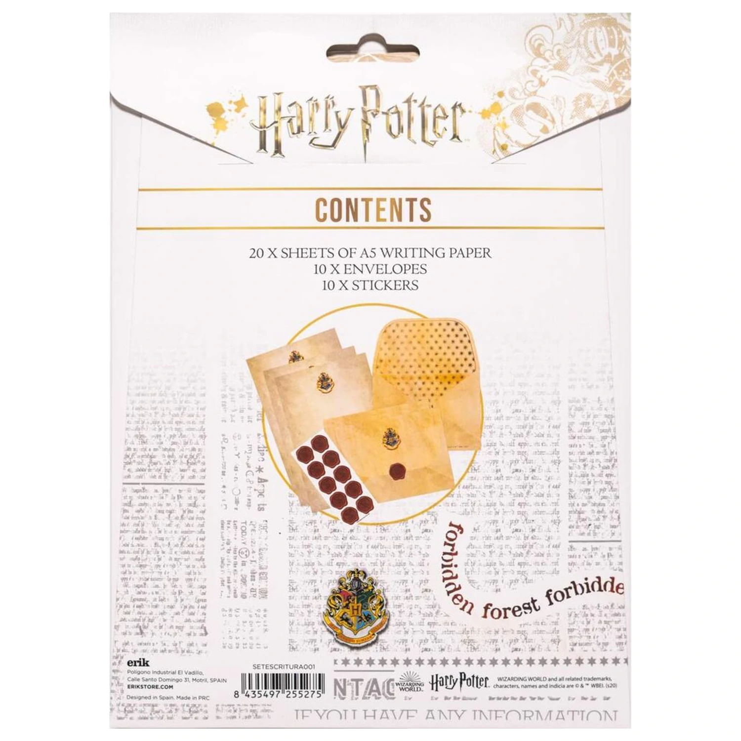 Harry Potter Zestaw do pisania listów Hogwarts zdjęcie produktu