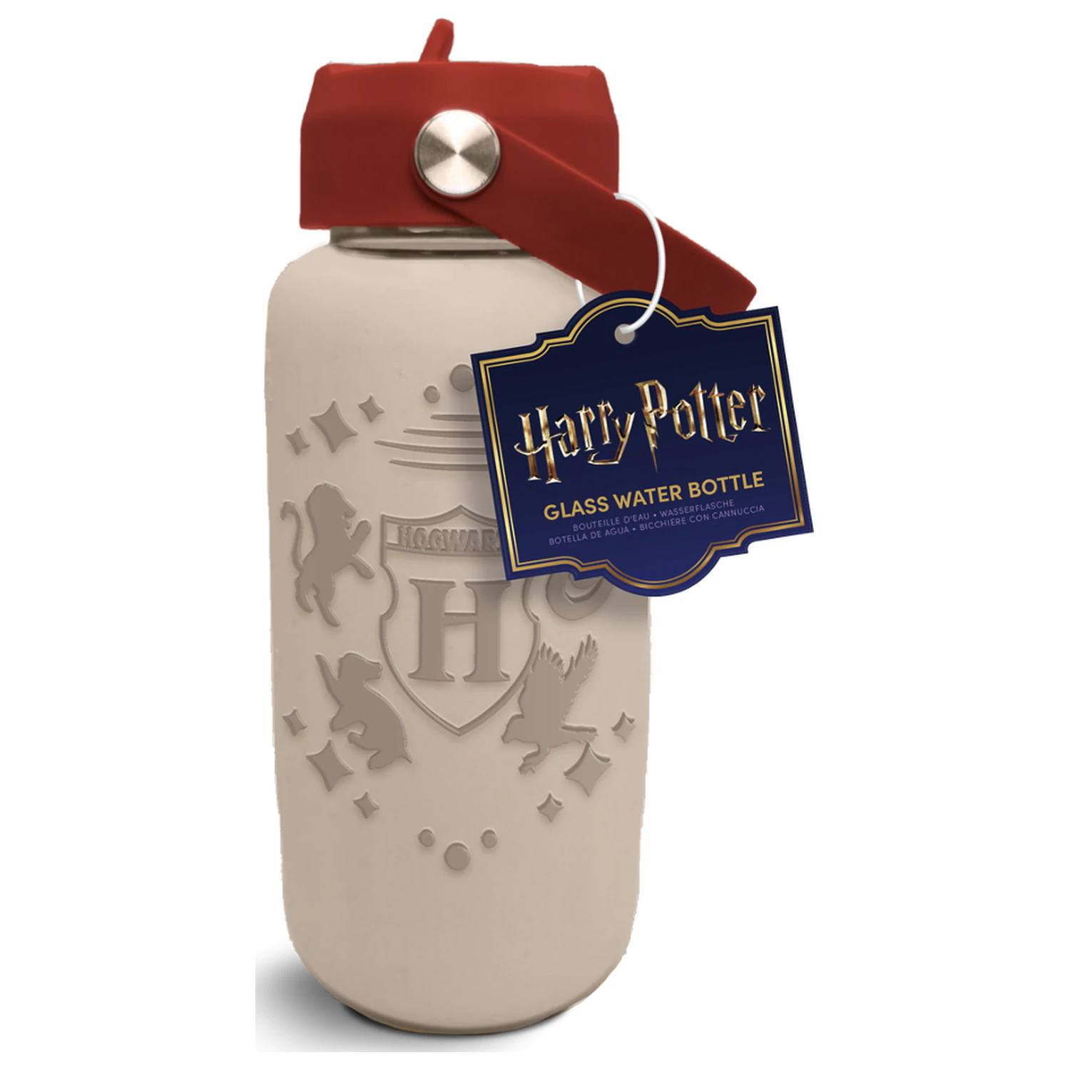 Harry Potter Hogwarts Szklana Butelka na wodę z Silikonową Osłonką 800ml zdjęcie produktu