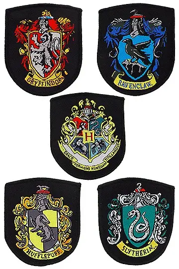 Harry Potter Naszywki 5-Pack Herby Domów zdjęcie produktu