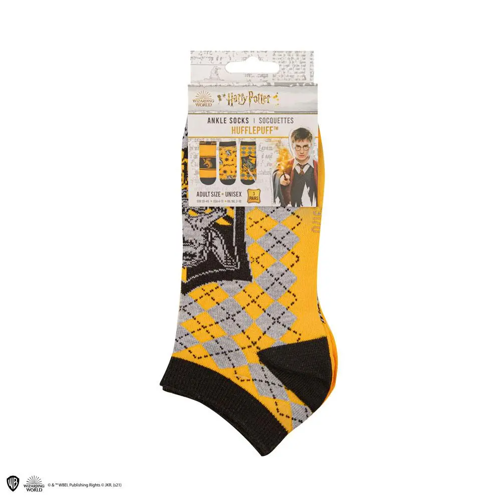 Harry Potter Skarpetki Kostki 3-Pack Hufflepuff zdjęcie produktu