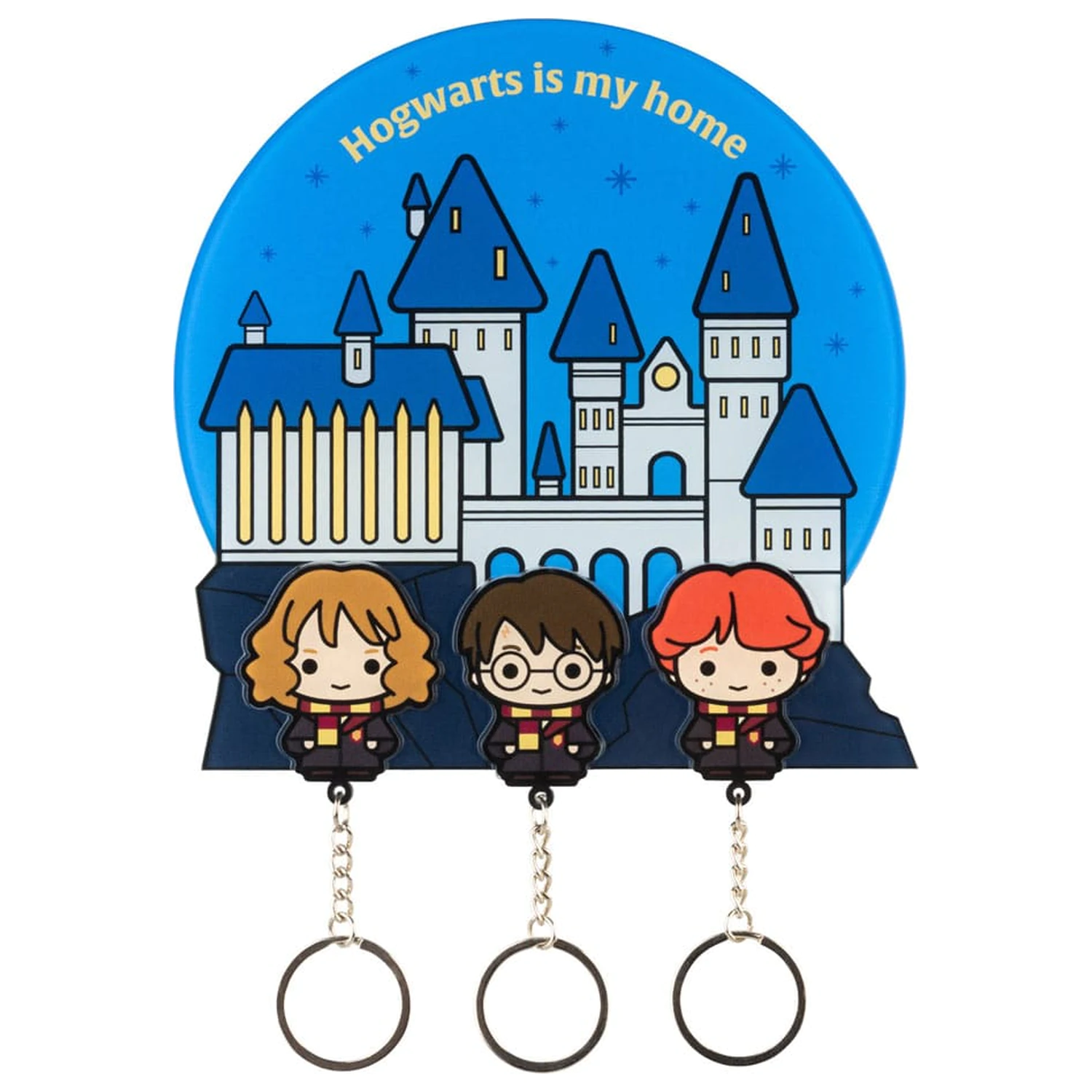 Harry Potter Wieszak na klucze, w zestawie 3 breloczki do kluczy zdjęcie produktu