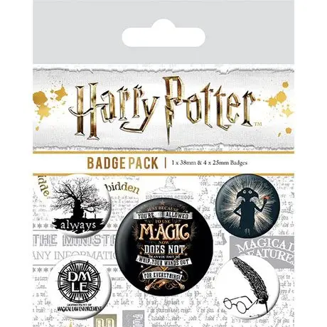 Harry Potter Przypinki Buttons 5-Pak Symbols zdjęcie produktu