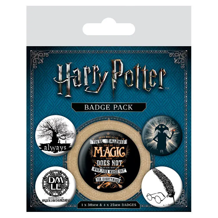 Harry Potter Przypinki Buttons 5-Pak Symbols zdjęcie produktu