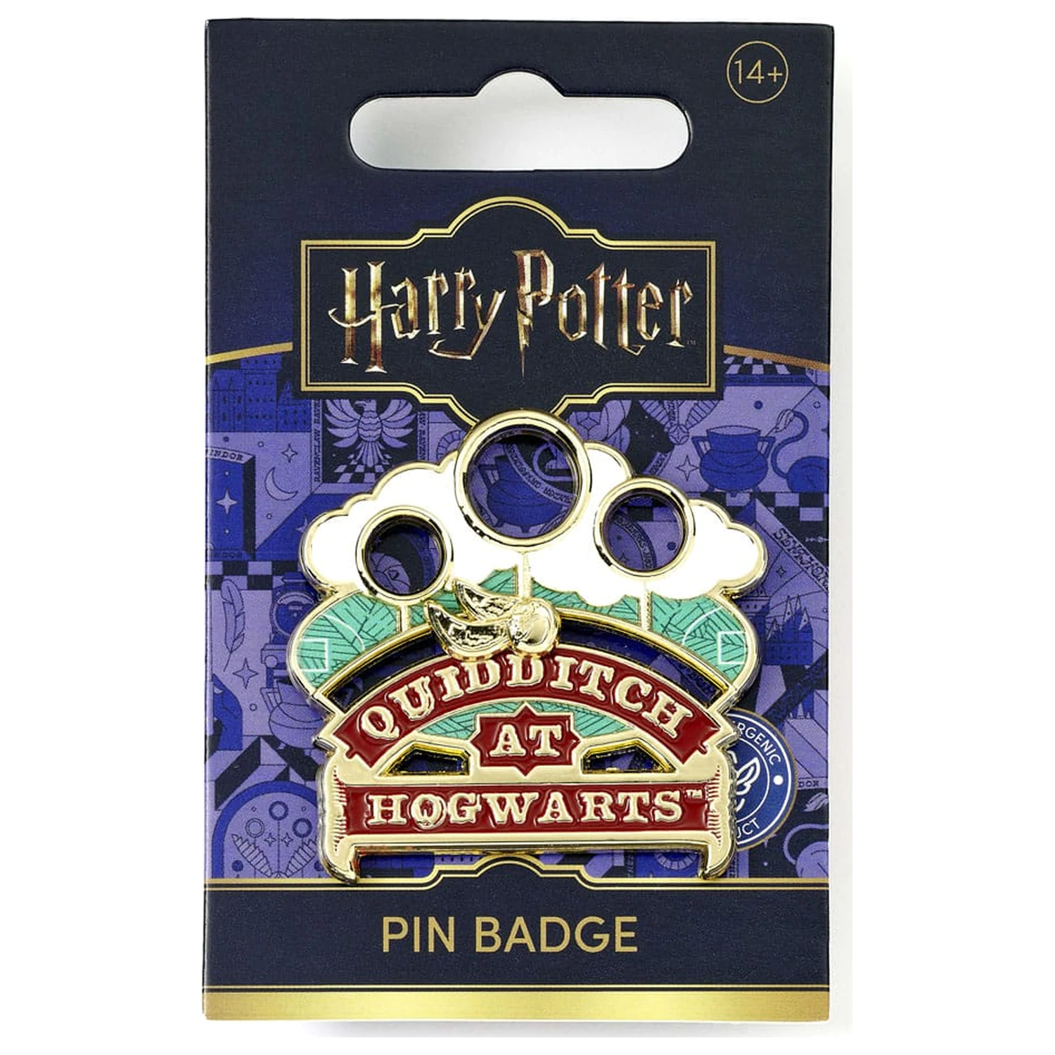 Harry Potter Przypinka Insygnia Quidditch (Złoty Odcień) zdjęcie produktu