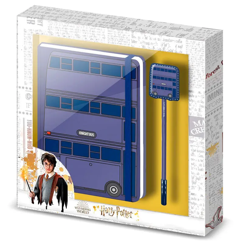 Harry Potter Knight Bus zestaw pamiętnik + długopis zdjęcie produktu
