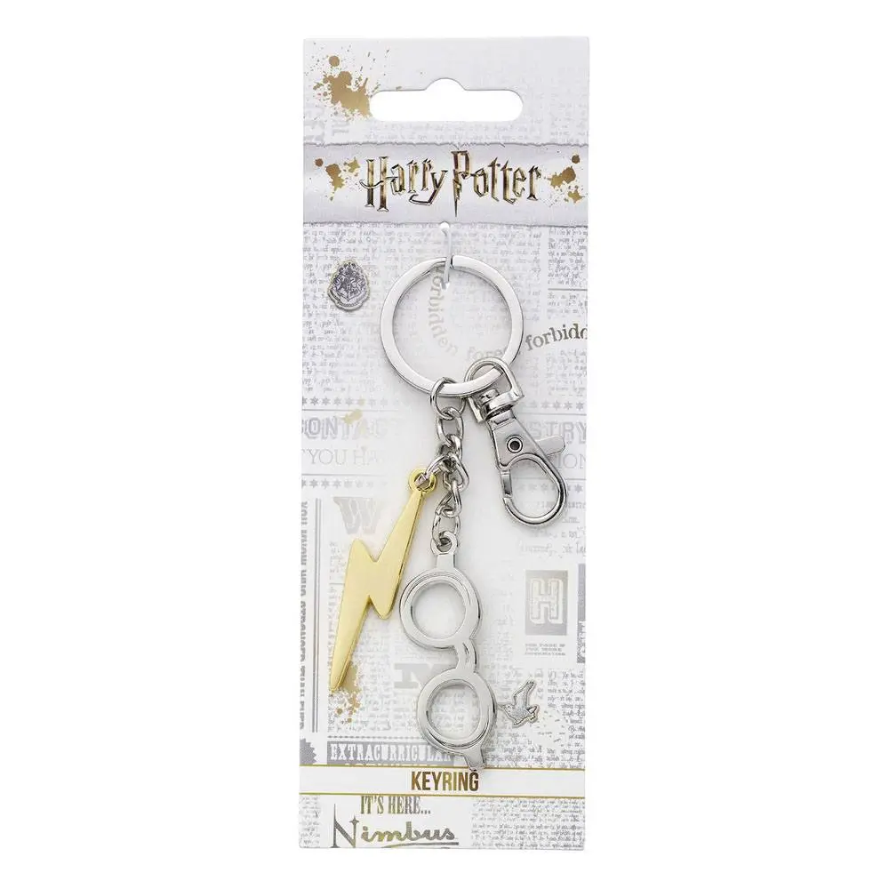 Brelok Harry Potter Lightening Bolt & Glasses (posrebrzany) zdjęcie produktu